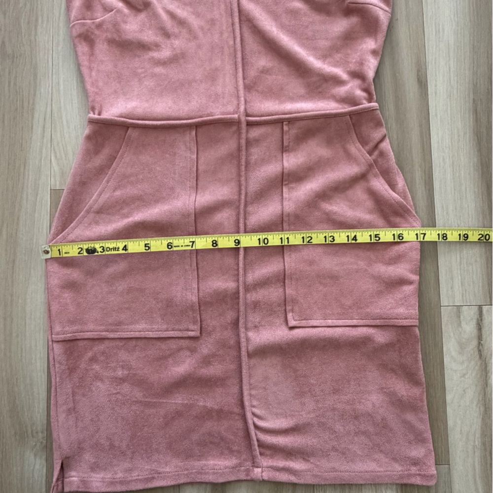 Sienna Sky Faux Suede Sleeveless Rose Mini Dress - Picture 12 of 13